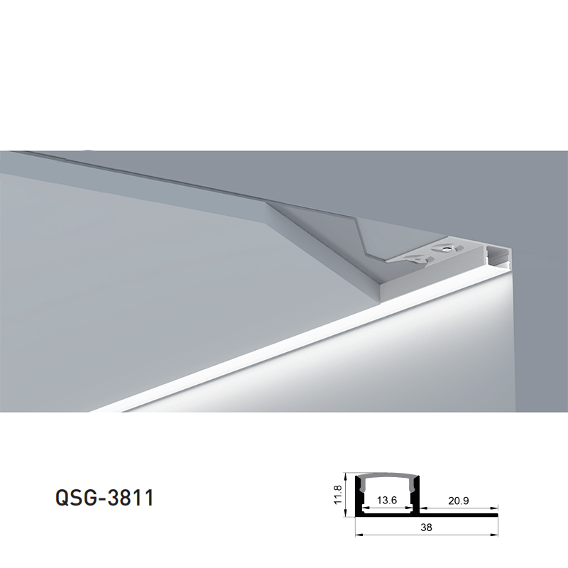 Gips-in-LED-Kanal-Lichtdiffusor für 12-mm-LED-Lichtstreifen Gips-in-LED-Kanal-Lichtdiffusor für 12-mm-LED-Lichtstreifen
