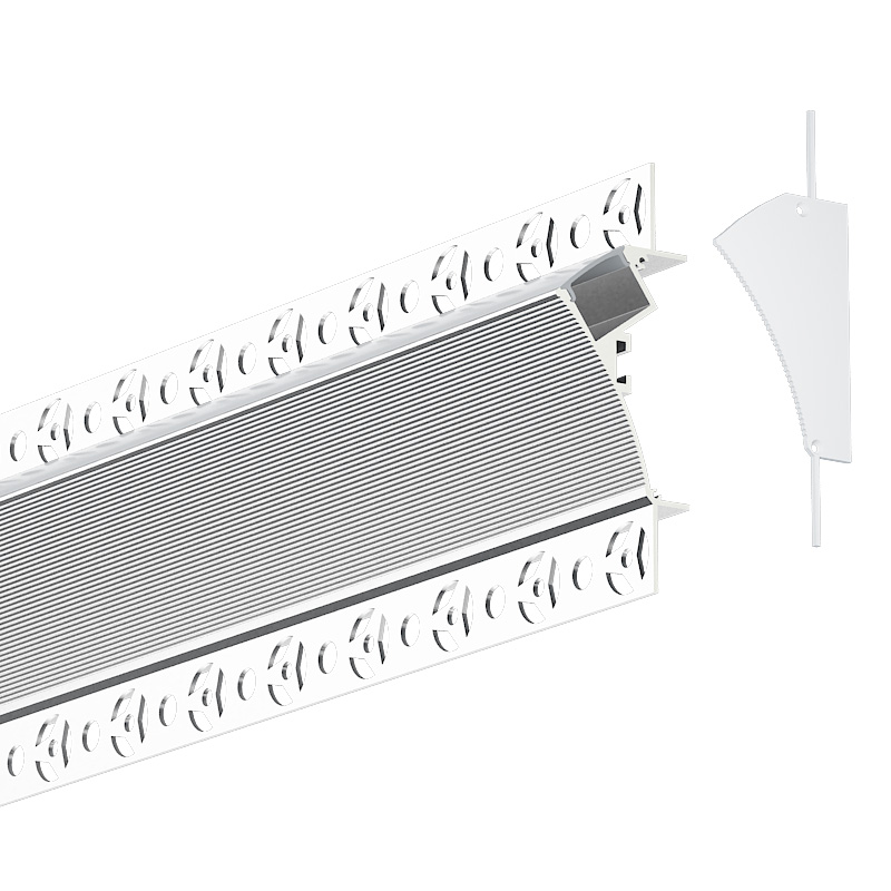 Sádra v moderním LED korunkovém profilu pro stropní lištu pro 18mm světla