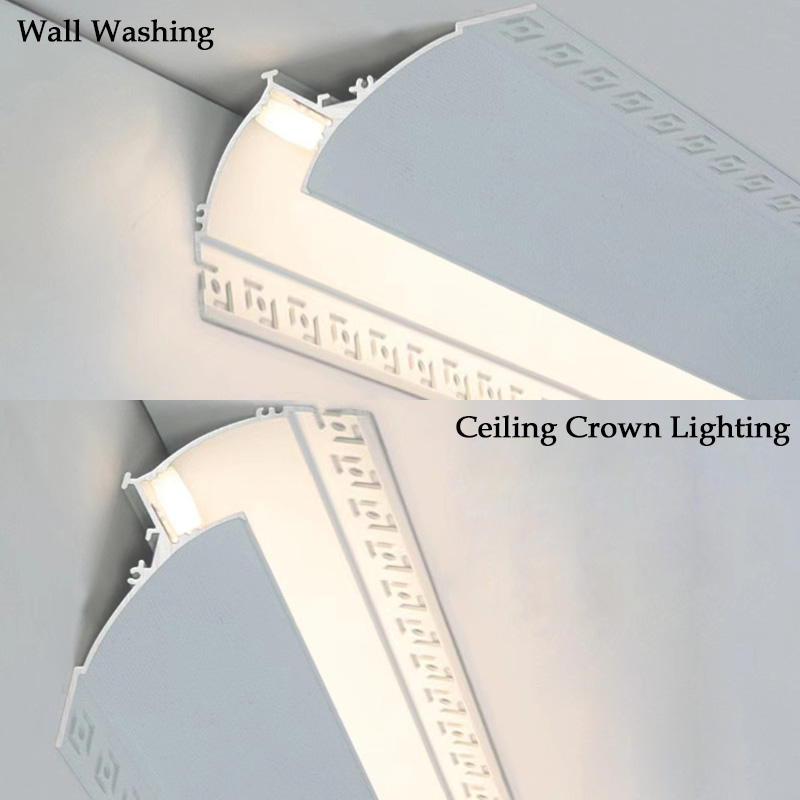 Plaster Wall LED Ceiling Corner Cove Crown Molding Profile