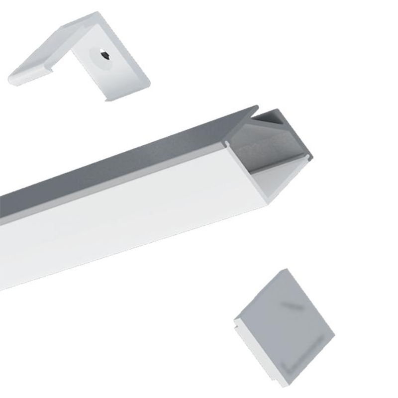 Eckkanal-LED-Aluminiumprofil für 10-mm-LED-Streifenlichter
