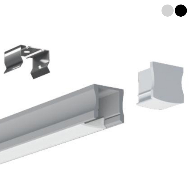 Kanál LED světelného difuzoru hliník pro 12mm LED světelný pás