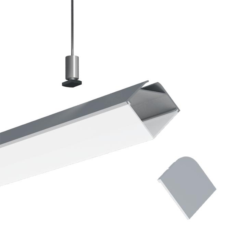 Rohový hliníkový LED profil pro 20mm víceřadé flexibilní LED pásky