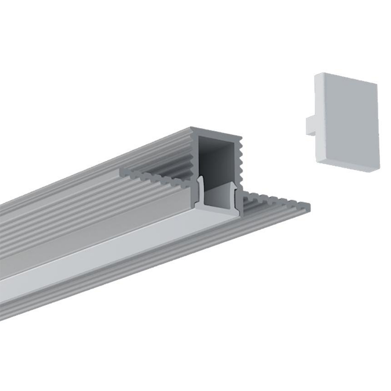 Vertieftes LED-Kanalwand-Aluminiumprofil für 5 mm ultradünne LED-Streifen