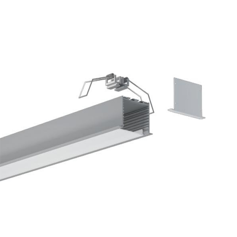 Einbau-LED-Diffusor-Aluminiumkanal für LED-Streifenbeleuchtung – Innenbreite 56 mm