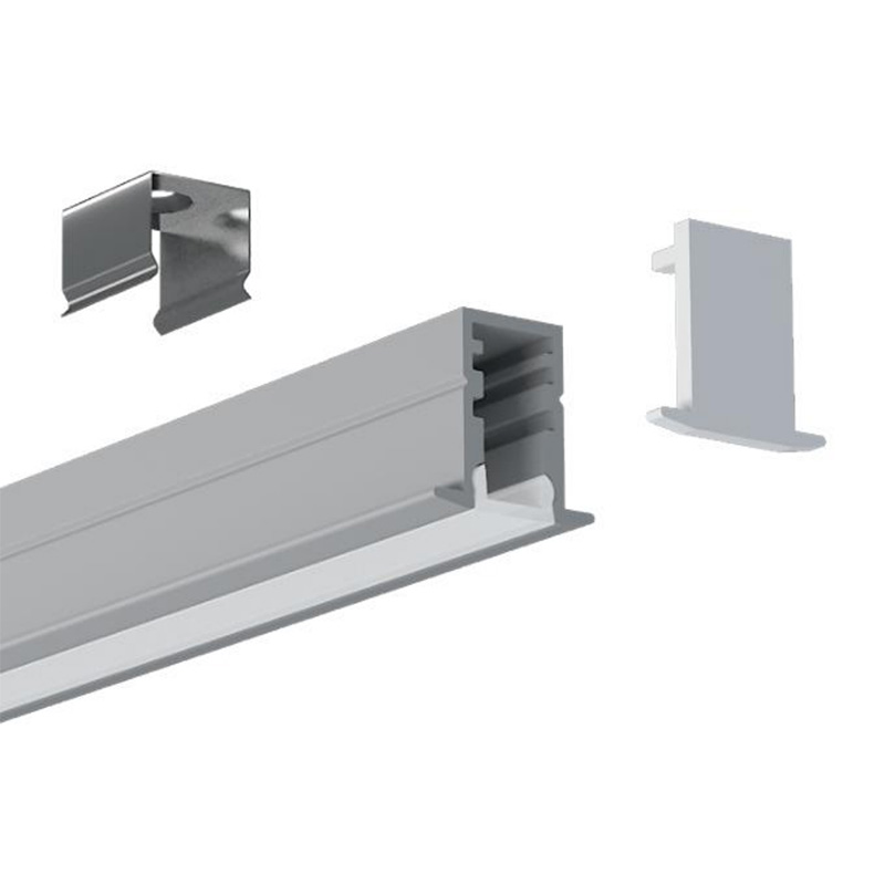 Zapuštěný mini 8mm LED pásek s hliníkovým kanálem s přírubou