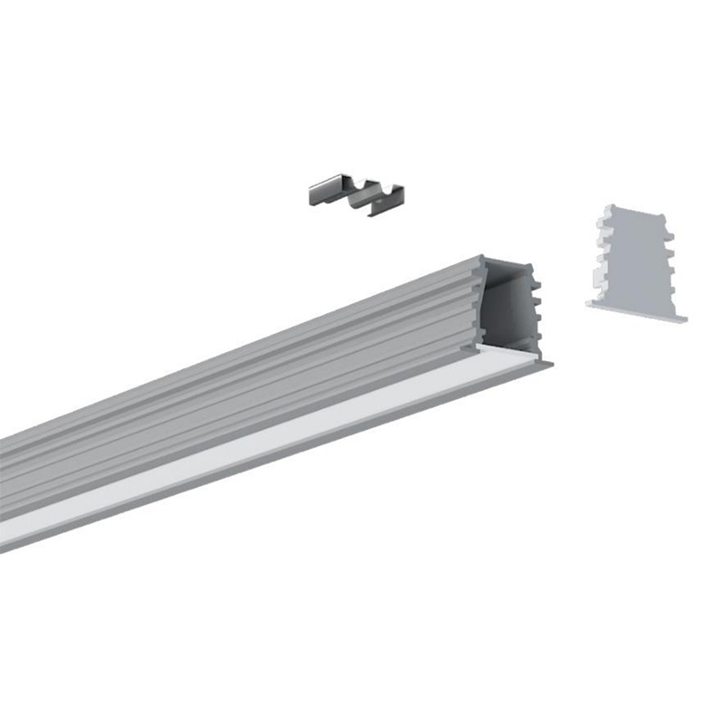 Einbau-LED-Kanaldiffusor aus Aluminium für 10-mm-LED-Streifen