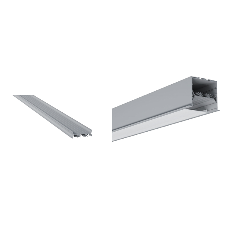 LED-Aluminium-Einbauprofil für LED-Streifenbeleuchtung mit 53 mm Innenbreite LED-Aluminium-Einbauprofil für LED-Streifenbeleuchtung mit 53 mm Innenbreite