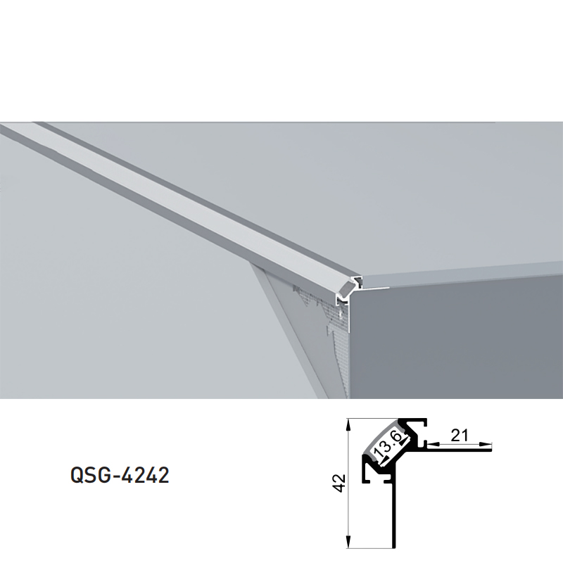 Mud-In Drywall Trimless Outside Corner LED Strip Channel