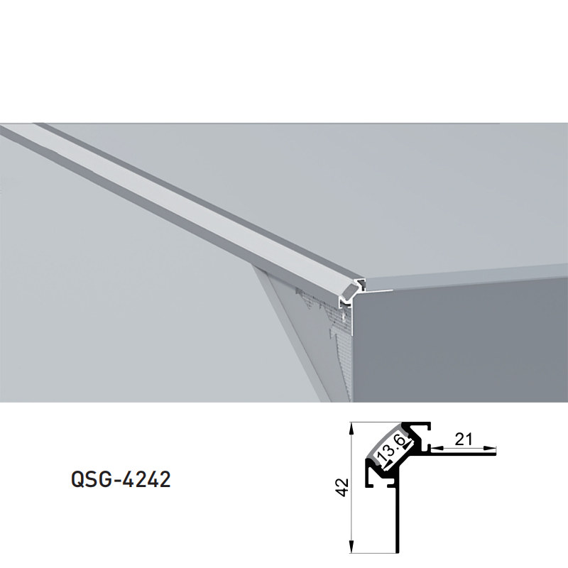 Versenktes schwarzes LED-Kanal-Trockenbau-Aluminiumprofil für 12-mm-LED-Streifen Versenktes schwarzes LED-Kanal-Trockenbau-Aluminiumprofil für 12-mm-LED-Streifen