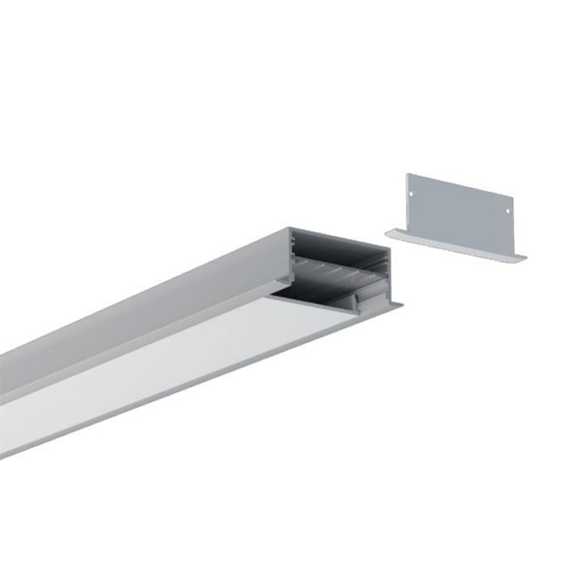 Zapuštěný LED světelný hliníkový kanál s vnitřní šířkou 53 mm