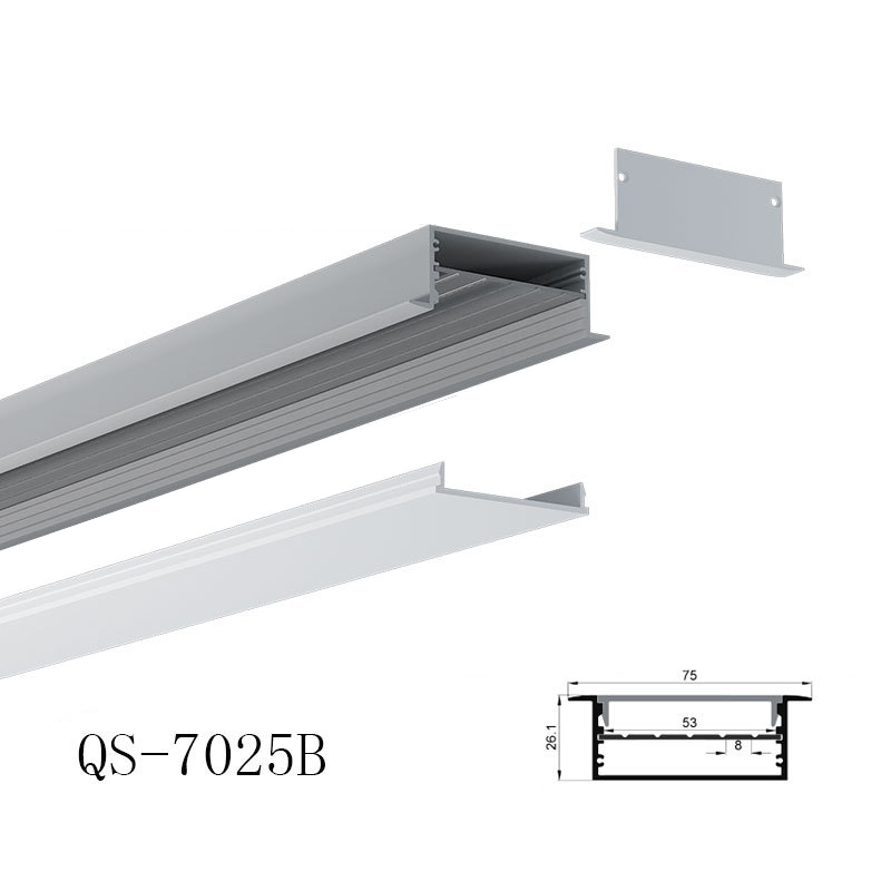 LED-Einbau-Aluminiumkanal mit 53 mm Innenbreite LED-Einbau-Aluminiumkanal mit 53 mm Innenbreite