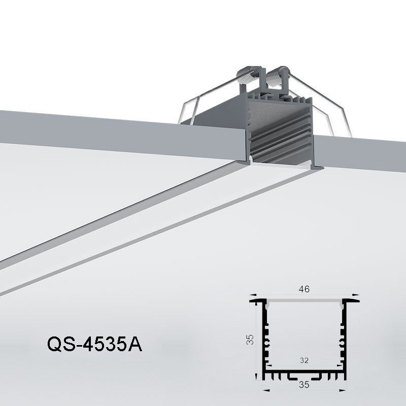 Versenkter LED-Streifenkanal für 32 mm vierreihige LED-Streifen Versenkter LED-Streifenkanal für 32 mm vierreihige LED-Streifen