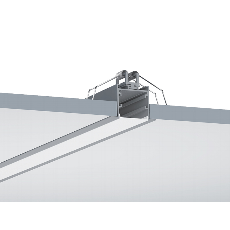 Einbau-LED-Streifendiffusor, schwarzes Aluminiumprofil für 20 mm 3528 dreireihige LED-Streifenlichter Einbau-LED-Streifendiffusor, schwarzes Aluminiumprofil für 20 mm 3528 dreireihige LED-Streifenlichter