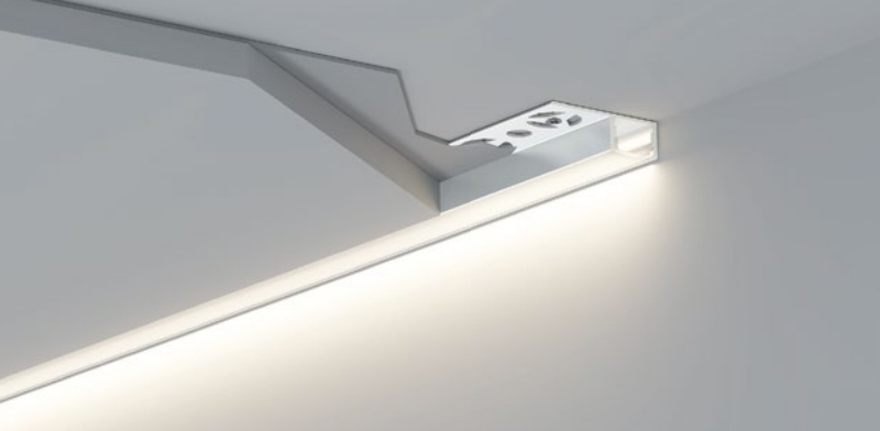 Recessed Wall Wash Lighting Channel Application