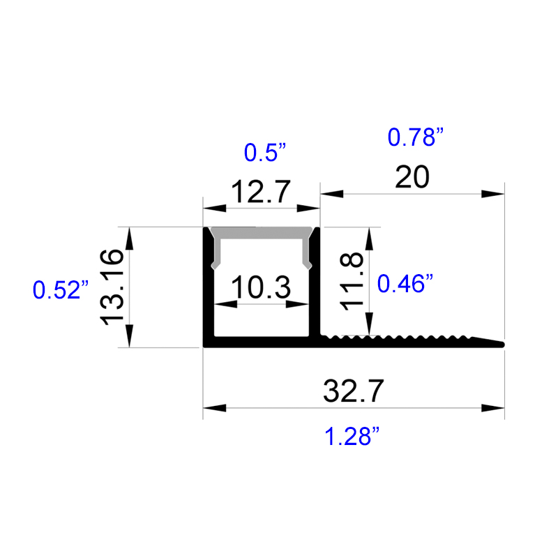 Recessed Wall Wash Lighting Channel