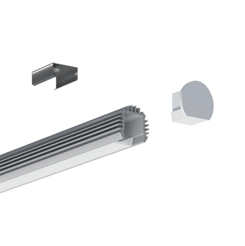 Runder LED-Lichtkanal aus Aluminium für 10 mm 2110 LED-Streifenbeleuchtung