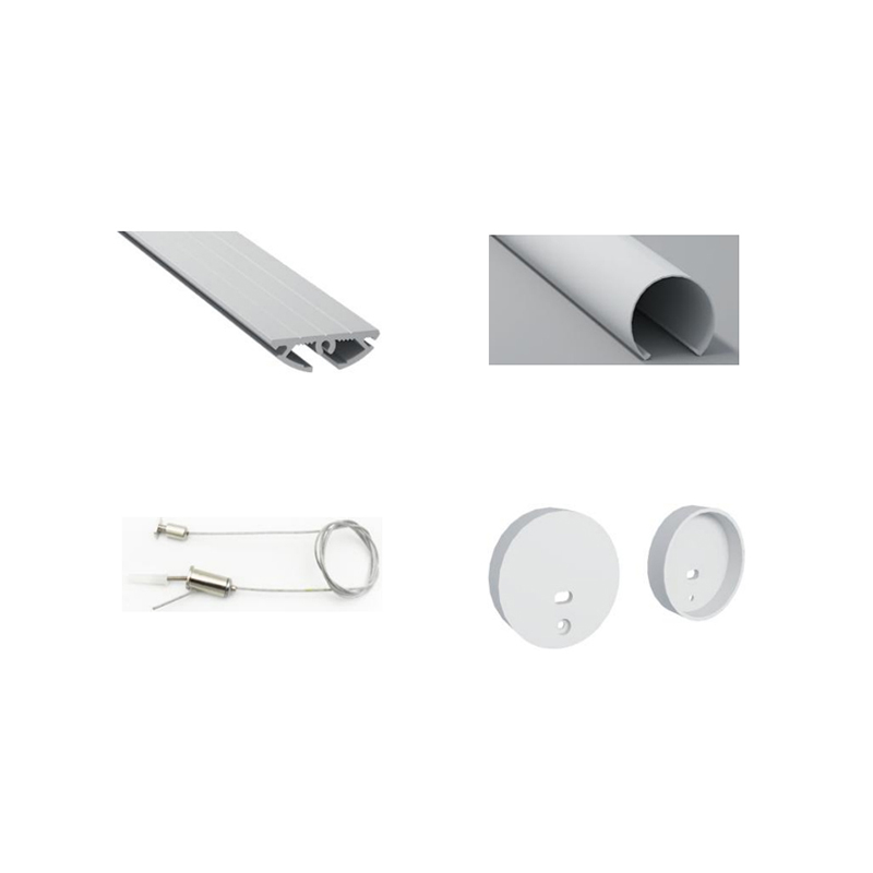 Rundes LED-Kanal-Hängeprofil aus Aluminium für zweireihige 20-mm-LED-Streifen Rundes LED-Kanal-Hängeprofil aus Aluminium für zweireihige 20-mm-LED-Streifen