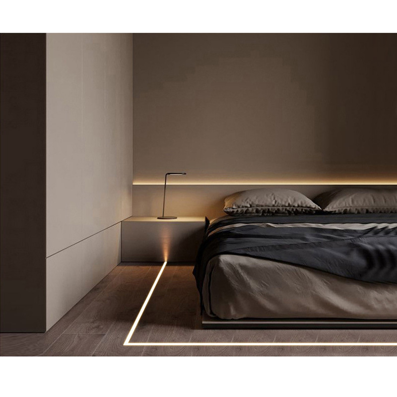 Flacher Bodenbeleuchtungsstreifenkanal für 12-mm-LED Flacher Bodenbeleuchtungsstreifenkanal für 12-mm-LED