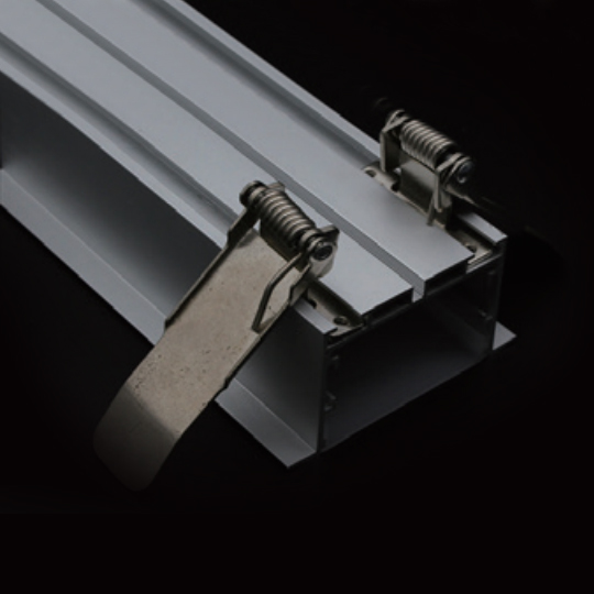 Einseitiger Federclip für QSG-5035B 13730 LED-Einbauprofil aus Aluminium