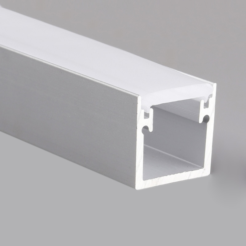 Quadratisches LED-Bodenprofil für 15 mm doppelten LED-Streifen