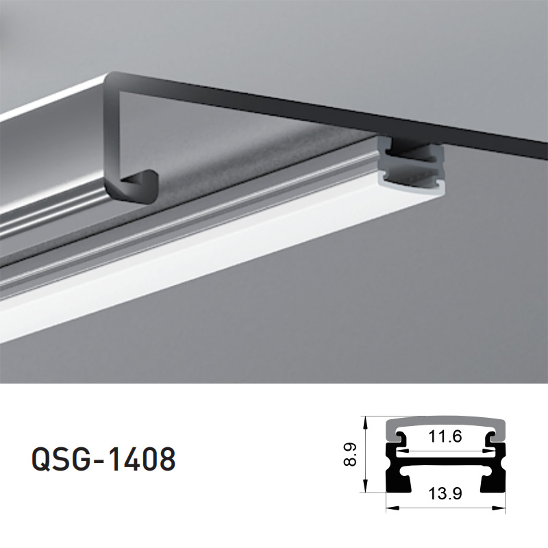 LED páskový difuzor pro povrchovou montáž pro 10mm pásková světla