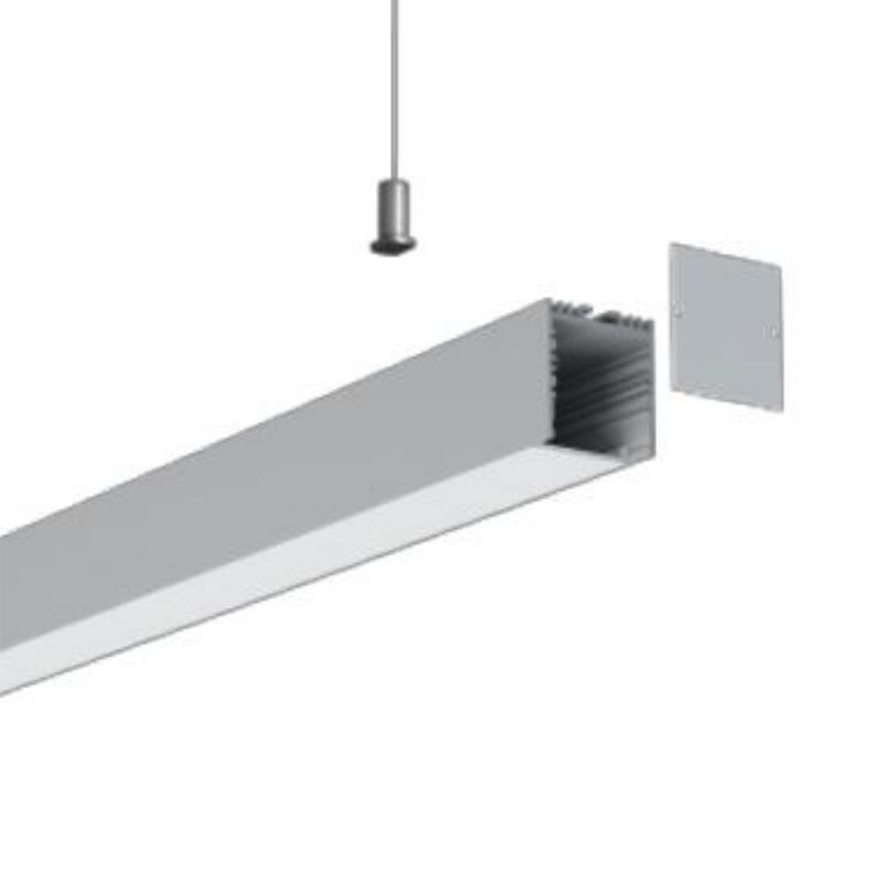 Závěsný hliníkový kanál pro 3528 čtyřřadá LED pásková světla - vnitřní šířka 32 mm (1.26 palce) Závěsný hliníkový kanál pro 3528 čtyřřadá LED pásková světla - vnitřní šířka 32 mm (1.26 palce)