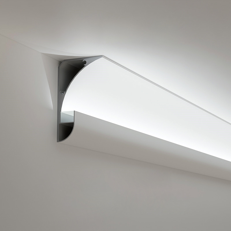 Vielseitige LED-Gesimsleiste aus Aluminium für 8-mm-Lichtleisten Vielseitige LED-Gesimsleiste aus Aluminium für 8-mm-Lichtleisten
