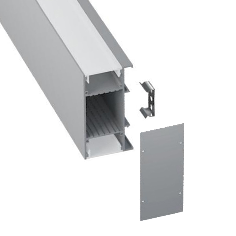 Aluminium-LED-Kanal zur Wandmontage für zweireihige 20-mm-LED-Streifen