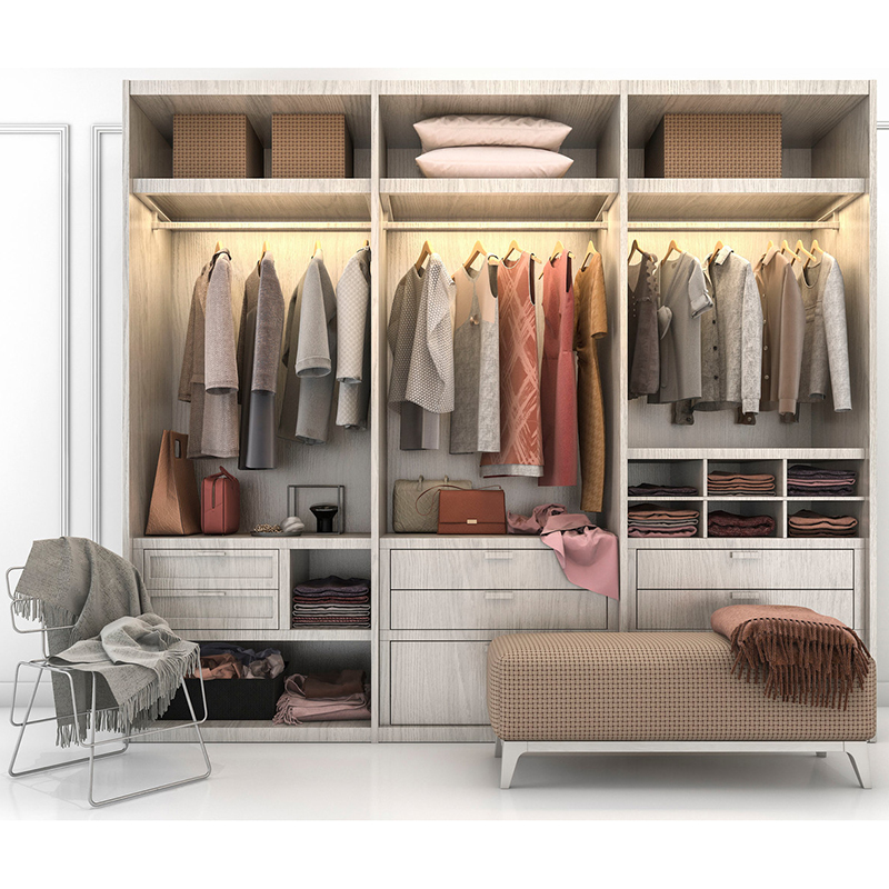 Wardrobe Closet With Led Light