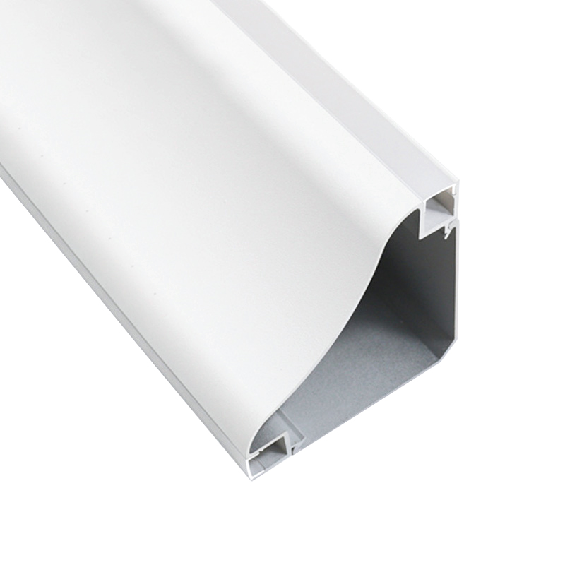 Bílá moderní stropní rohová LED korunka pro duální 8mm provazové světlo