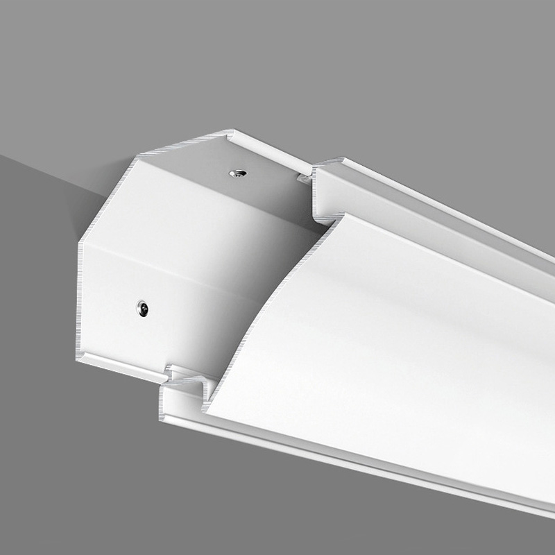 Weiße moderne Decken-Eck-LED-Kronenform für 8mm Doppel-Lichtschlauch Weiße moderne Decken-Eck-LED-Kronenform für 8mm Doppel-Lichtschlauch