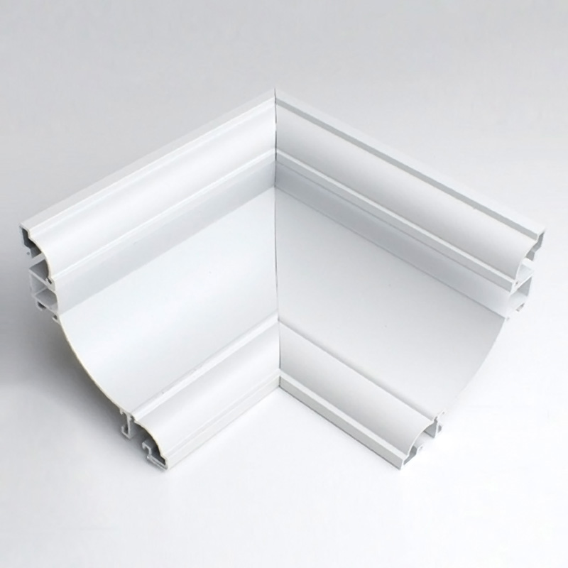 Eckverbindungsformen für LED-Kronenleisten aus Aluminium Eckverbindungsformen für LED-Kronenleisten aus Aluminium
