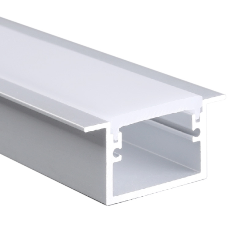 LED-Streifenprofil für Außenauffahrten, geflanscht, 30 mm breit, für Wegbeleuchtung