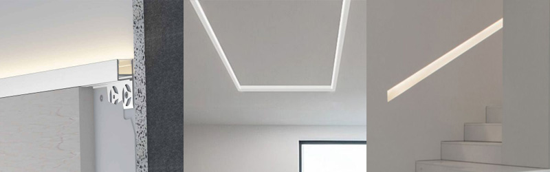 Recessed Waist Line LED Wall Lighting Various Applications