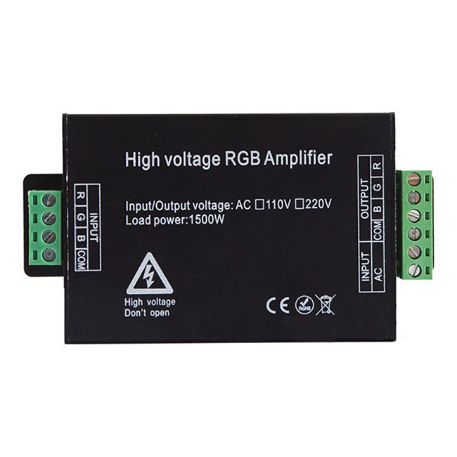 Výkonový zesilovač AC110/220V pro vysokonapěťová RGB LED pásková světla