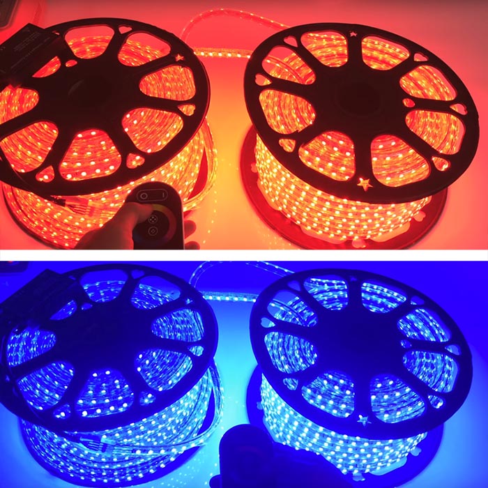 Výkonový zesilovač AC110/220V pro vysokonapěťová RGB LED pásková světla Výkonový zesilovač AC110/220V pro vysokonapěťová RGB LED pásková světla