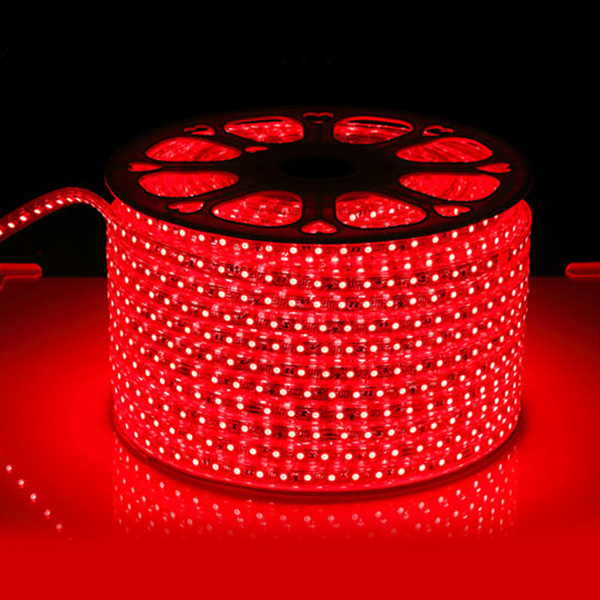 220V LED Strip Light Outdoor Waterproof LED Ribbon 5050 60Leds Flexible LED  Tape with Switch for Home Decoration