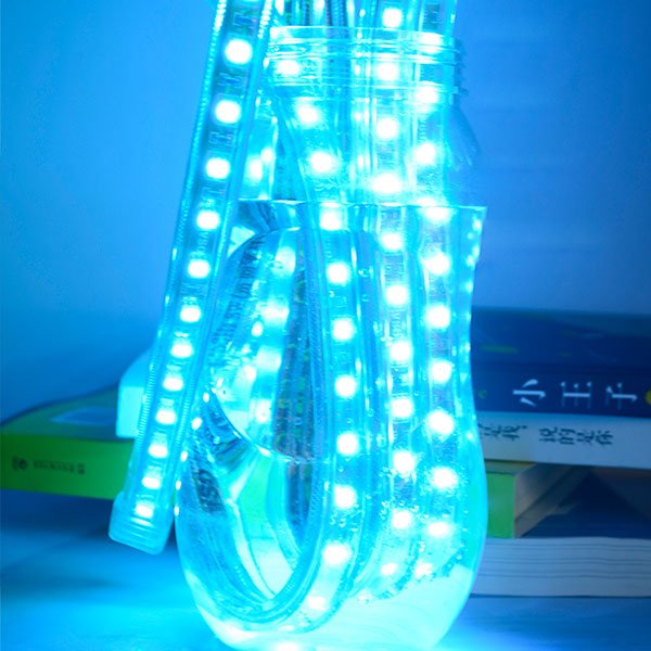 SMD5050 High Voltage AC110&220V Color Change RGB High Bright LED Stripes, Vodotěsné IP67, 60LEDs na metr, 10~100 metrů (32.8~328ft) na cívku Prodejem
