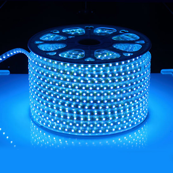 SMD5050 High Voltage AC110&220V Color Change RGB High Bright LED Stripes, Vodotěsné IP67, 60LEDs na metr, 10~100 metrů (32.8~328ft) na cívku Prodejem