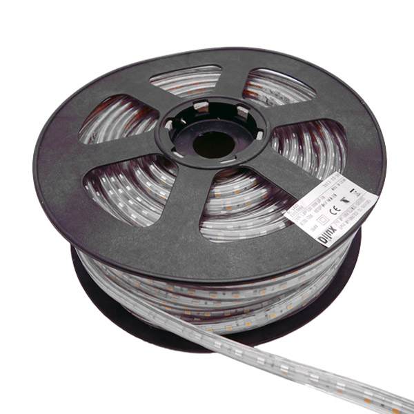Zweireihige einfarbige Hochspannungs-LED-Streifen SMD5050, 110 und 220 V, wasserdicht IP67, 120 LEDs pro Meter, 50 und 100 Meter (164 und 328 Fuß) pro Rolle im Angebot