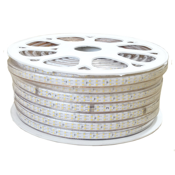 SMD2835 Hochspannungs-110 und 220 V zweireihige einfarbige LED-Streifen, wasserdicht IP67, 180 LEDs pro Meter, 50 und 100 Meter (164 und 328 Fuß) pro Rolle im Angebot