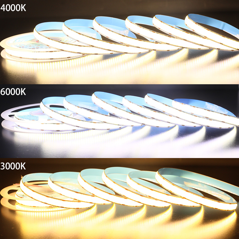 12mm ultra jasný LED dvouřadý COB světelný pás 16 stop 12mm ultra jasný LED dvouřadý COB světelný pás 16 stop
