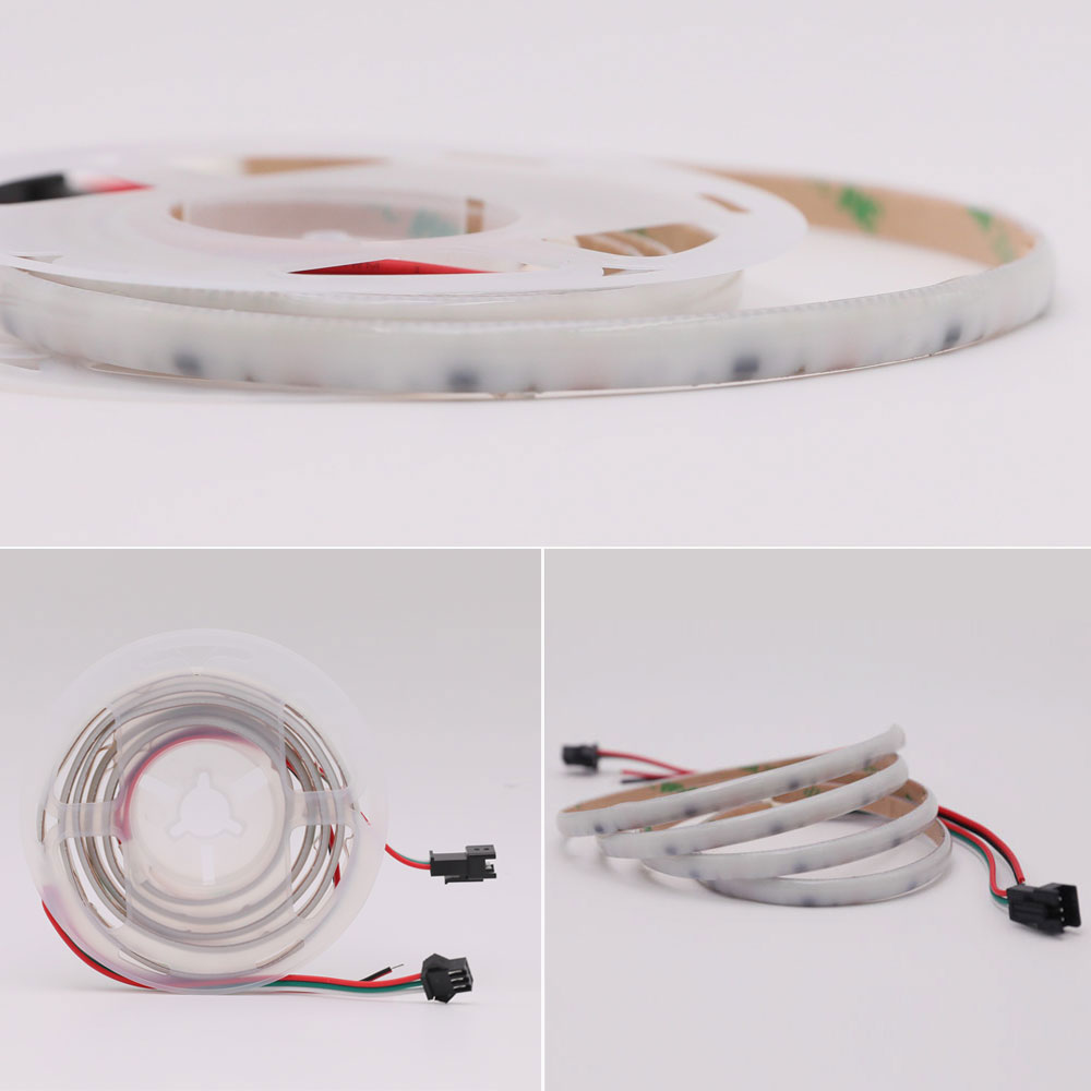 IP65 waterproof narrow 7mm addressable RGB COB led strip