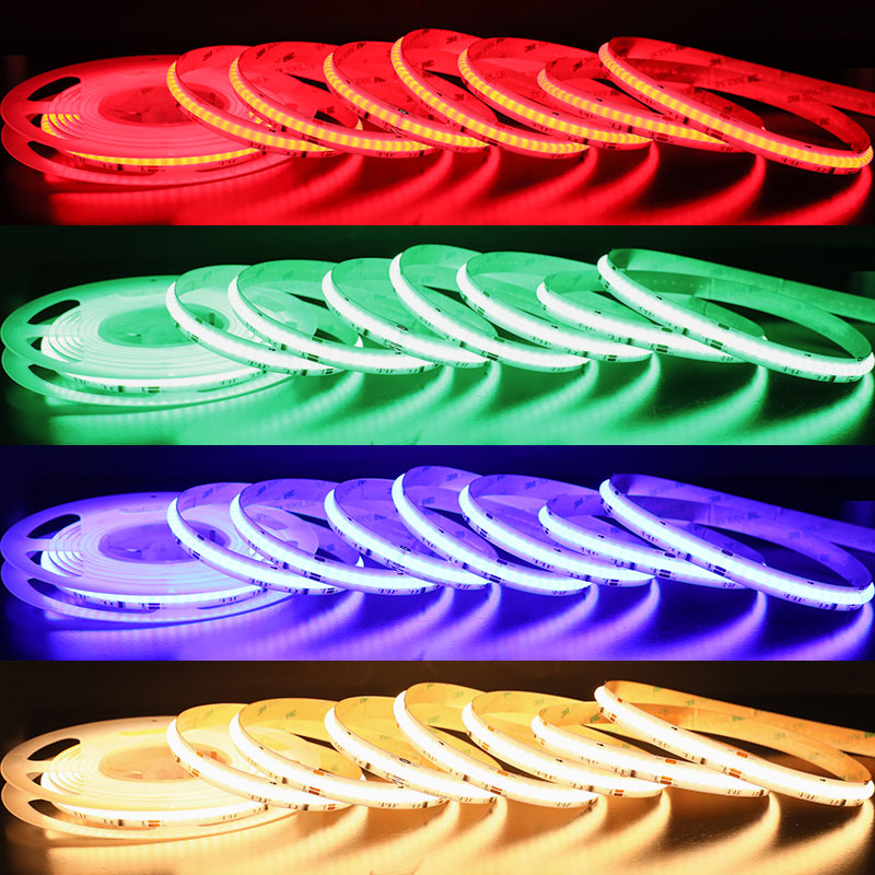 24 Volt Addressable RGBW LED COB Light Strip Ultra Bright 784LEDs/m