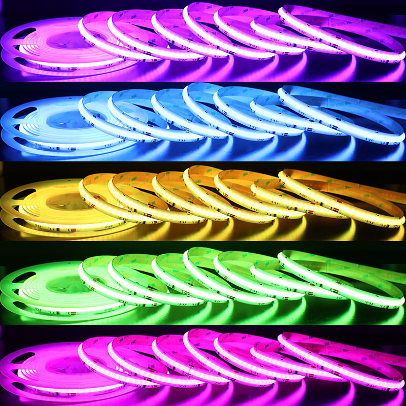 24 Volt Addressable RGBW LED COB Light Strip Ultra Bright 784LEDs/m