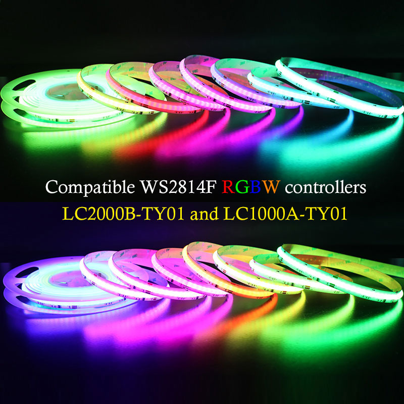 24 Volt Addressable RGBW LED COB Light Strip Ultra Bright 784LEDs/m