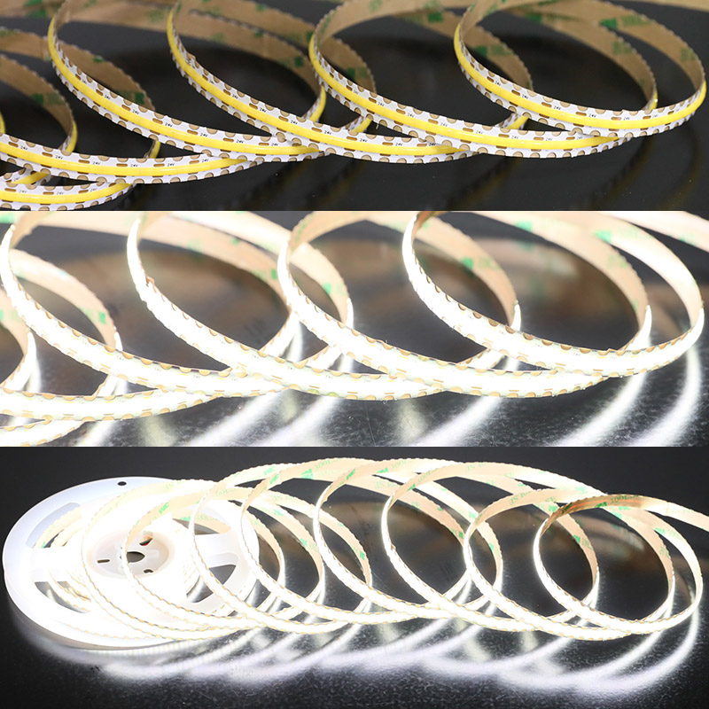 24V 4-Inch Cut 8mm S Serrated LED COB Strip Dotless Light