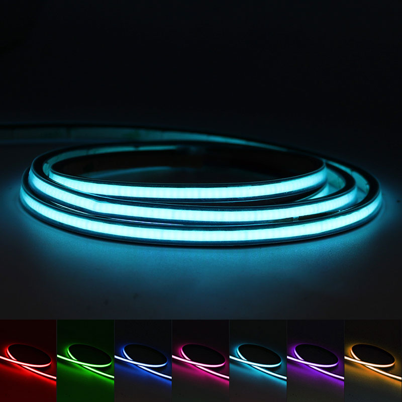 05*11mm DC12/24V Schwarz Silikon Rohr LED Neon Streifen IP67 Wasserdichte COB LED Streifen Lichter 05*11mm DC12/24V Schwarz Silikon Rohr LED Neon Streifen IP67 Wasserdichte COB LED Streifen Lichter