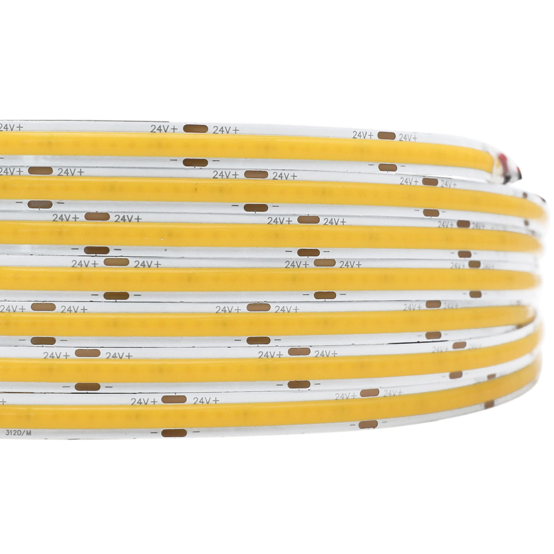 10M COB LED Dimmable Strip Light 8mm 312 leds/m High Density DC