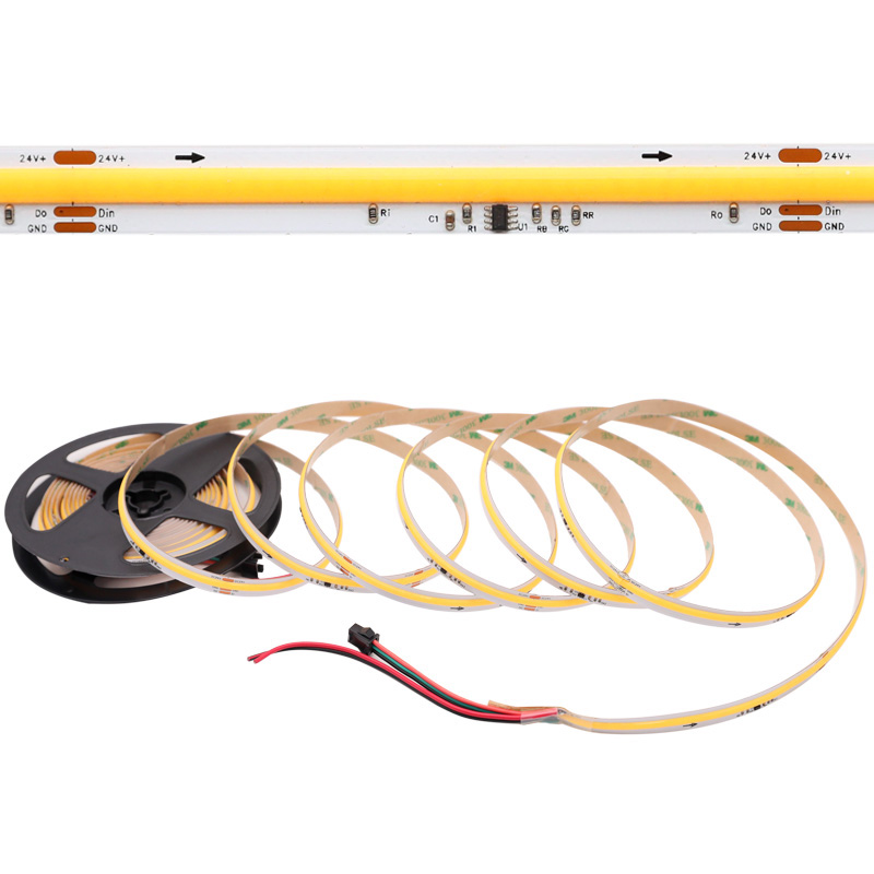 DC24V 3pinový digitální COB bílý pásek s tekoucí vodou tekoucí vodou DC24V 3pinový digitální COB bílý pásek s tekoucí vodou tekoucí vodou